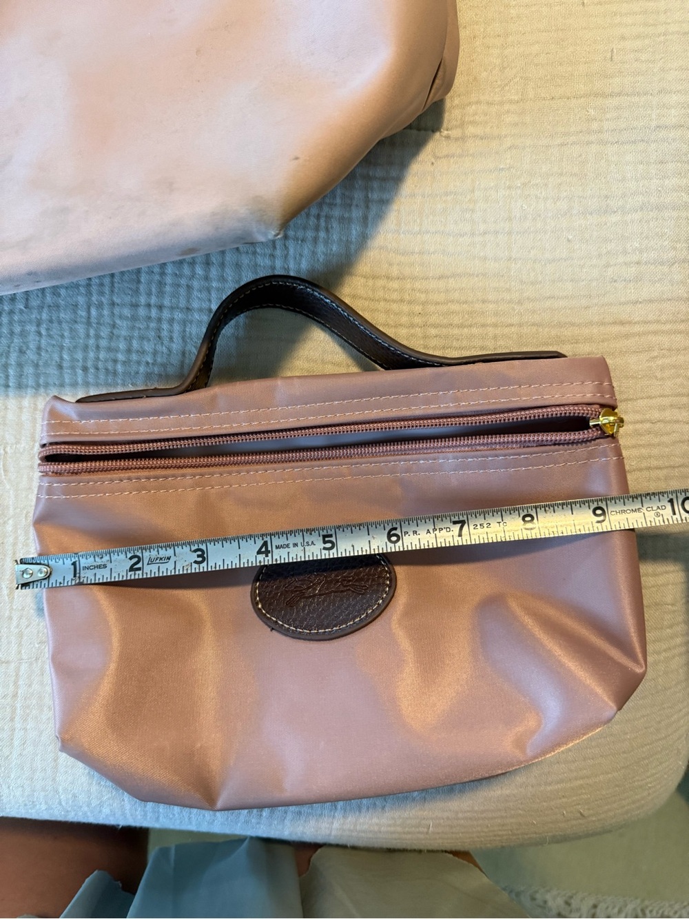 Longchamp blush pink Le Pliage Crossbody with pouch - Picture 11 of 12